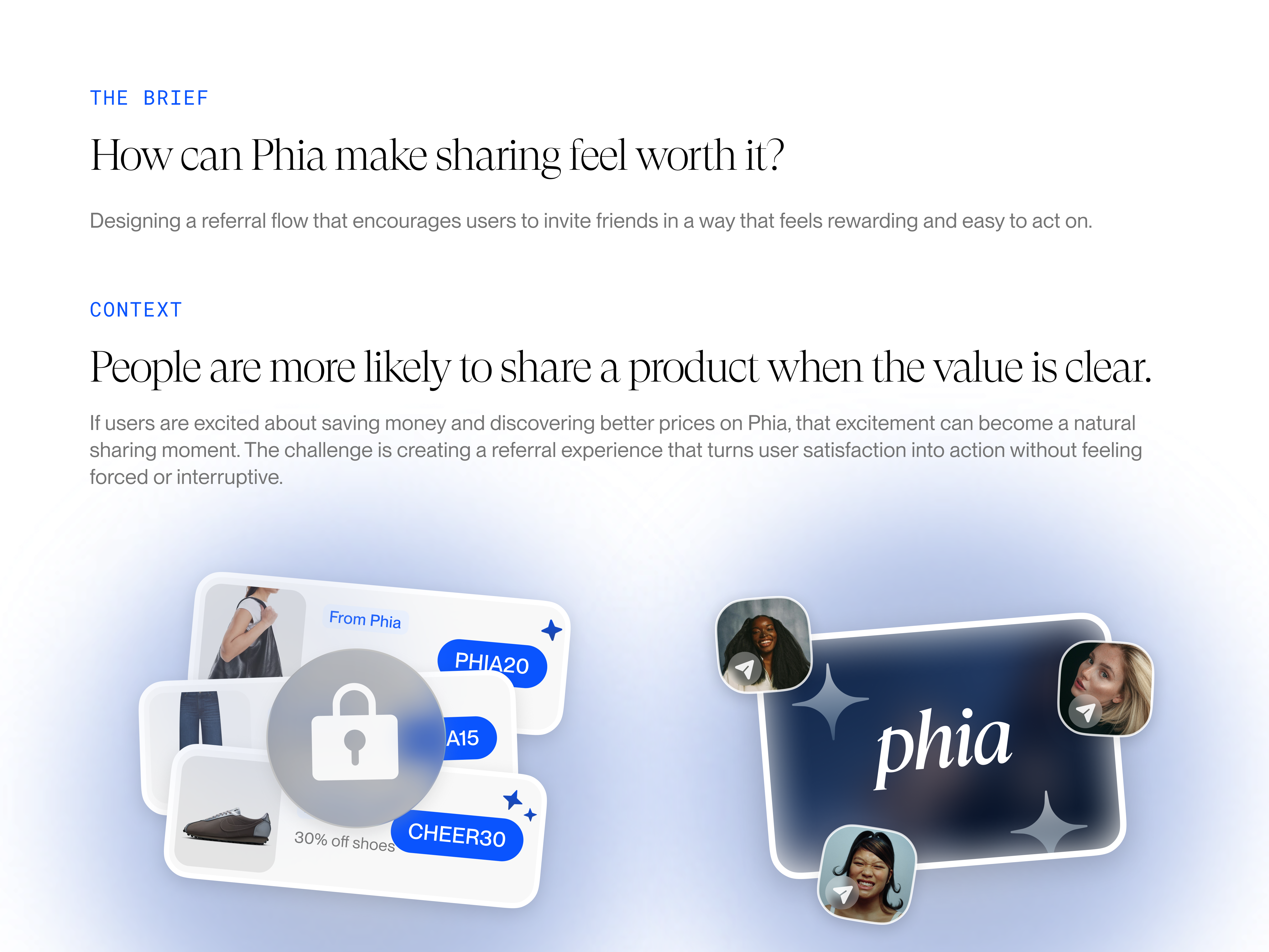 Brief and context for the Phia referrals project