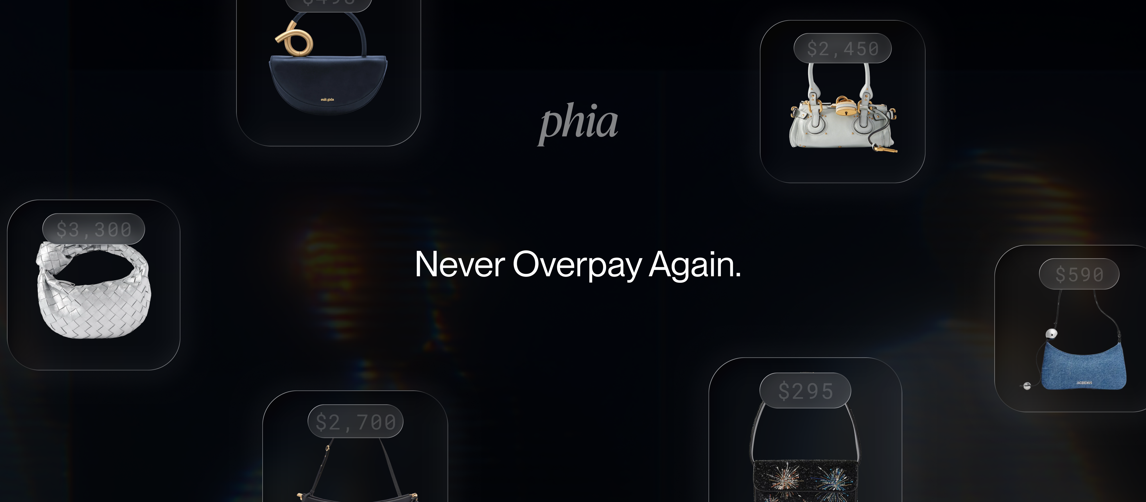 Phia referrals flow never overpay again hero graphic